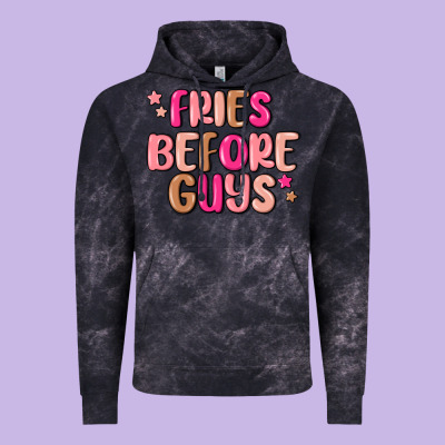 Vintage Hoodie fries before guys