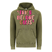 Vintage Olive fries before guys Vintage Hoodie - MaliasSmallBusiness