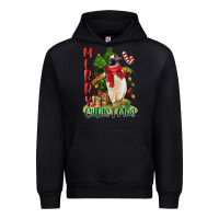 Black merry christmas penguin Urban Hoodie - LillyAllenDesigns