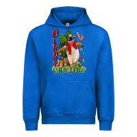 Cobalt merry christmas penguin Urban Hoodie - LillyAllenDesigns