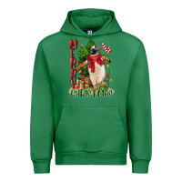 Emerald merry christmas penguin Urban Hoodie - LillyAllenDesigns