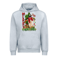 Heather Grey merry christmas penguin Urban Hoodie - LillyAllenDesigns