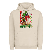 Pigment French Oak merry christmas penguin Urban Hoodie - LillyAllenDesigns