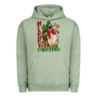 Pigment Oil Green merry christmas penguin Urban Hoodie - LillyAllenDesigns