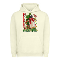 Pigment Pistachio merry christmas penguin Urban Hoodie - LillyAllenDesigns