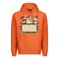 Carrot santa reindeer snowman preview and costom name Premium Hoodie - MaliasSmallBusiness