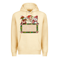 Pina Colada santa reindeer snowman preview and costom name Premium Hoodie - MaliasSmallBusiness