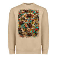 Mushroom western  background Heavyweight Sweatshirt - RanaPortraitStore