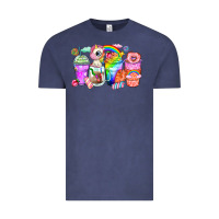 Unicorn Coffee Cups Vintage Tee | Teevron