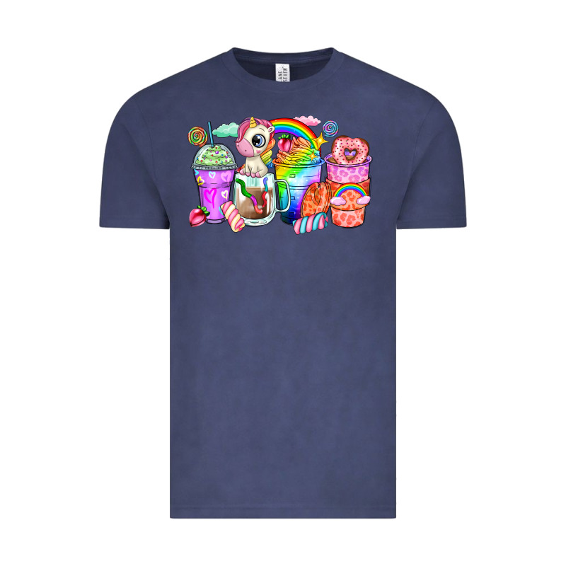 Unicorn Coffee Cups Vintage Tee by Zillion Design Studio | Teevron