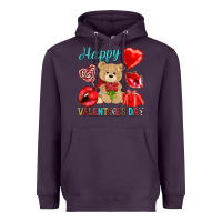Plum happy valentines day Heavyweight Hoodie - NancyCooperArtShop