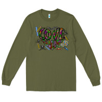 Army Green i love teaching Long Sleeve Tee - CowhideDigitalArt