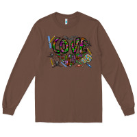 Chestnut i love teaching Long Sleeve Tee - CowhideDigitalArt