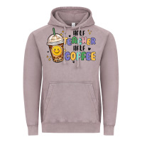 Vintage Zinc half teacher half coffee Vintage Hoodie - MaliasSmallBusiness