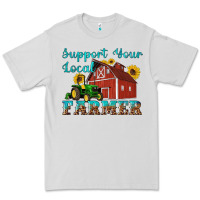 Dove Grey western support your local farmer Premium Tee - Artiststas