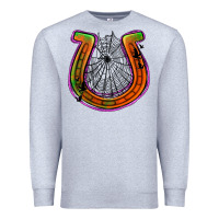 Heather Grey halloween  horseshoe Premium Sweatshirt - Jasminsmagicworld