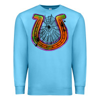 Ocean Blue halloween  horseshoe Premium Sweatshirt - Jasminsmagicworld