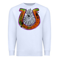 White halloween  horseshoe Premium Sweatshirt - Jasminsmagicworld