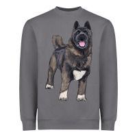 Storm American akita Heavyweight Sweatshirt - RanaPortraitStore