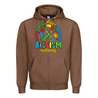 Chestnut love support accept understand autism awareness Zipper Hoodie - Artiststas