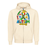 Sandshell love support accept understand autism awareness Zipper Hoodie - Artiststas