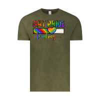 Vintage Olive gay pride loading lgbtq Vintage Tee - texasbilliewilder