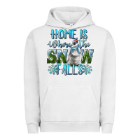 Pigment Lunar Rock Home Is Where The Snow Falls Winter Penguin Urban Hoodie - LillyAllenDesigns