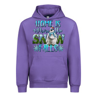 Tulip Home Is Where The Snow Falls Winter Penguin Urban Hoodie - LillyAllenDesigns
