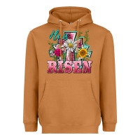 Meerkat he is risen cross easter Heavyweight Hoodie - BarkalooDesign