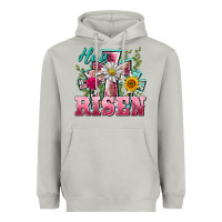 Moon Dust he is risen cross easter Heavyweight Hoodie - BarkalooDesign