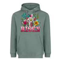 Sage he is risen cross easter Heavyweight Hoodie - BarkalooDesign