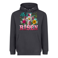 Smoke he is risen cross easter Heavyweight Hoodie - BarkalooDesign