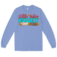Colony Blue little sister biggest fan Long Sleeve Tee - HRA Design Shop
