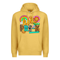 Antique Gold hello pre k Premium Hoodie - NancyCooperArtShop