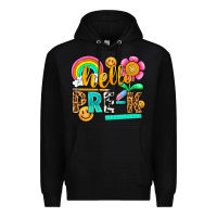 Black hello pre k Premium Hoodie - NancyCooperArtShop