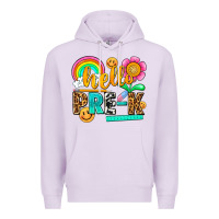 Lilac hello pre k Premium Hoodie - NancyCooperArtShop