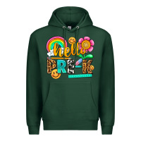 Sports Green hello pre k Premium Hoodie - NancyCooperArtShop