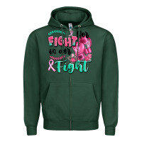 Sports Green her fight is our fight Zipper Hoodie - Artiststas