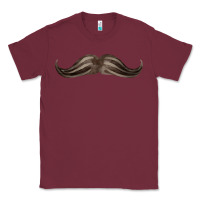 Burgundy brown moustache fa element Classic Tee - FaDigitalArtStudio