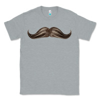 Heather Grey brown moustache fa element Classic Tee - FaDigitalArtStudio