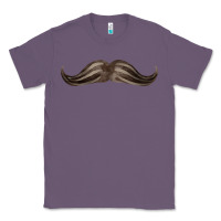 Lavender brown moustache fa element Classic Tee - FaDigitalArtStudio