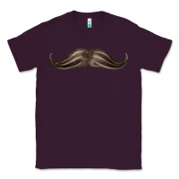 Plum brown moustache fa element Classic Tee - FaDigitalArtStudio