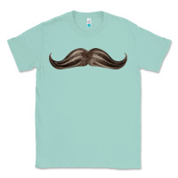 Seafoam brown moustache fa element Classic Tee - FaDigitalArtStudio