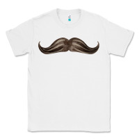 White brown moustache fa element Classic Tee - FaDigitalArtStudio