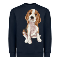 Navy beagle Heavyweight Sweatshirt - RanaPortraitStore