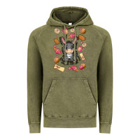 Vintage Olive mi donkey mexican concha Vintage Hoodie - MaliasSmallBusiness