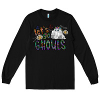 Black let's go ghouls Long Sleeve Tee - CowhideDigitalArt