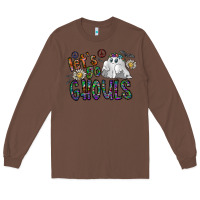 Chestnut let's go ghouls Long Sleeve Tee - CowhideDigitalArt