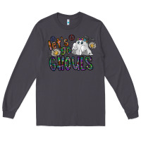 Smoke let's go ghouls Long Sleeve Tee - CowhideDigitalArt