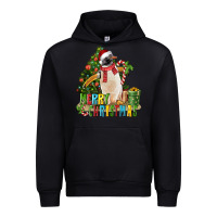 Black Merry Christmas Penguin Urban Hoodie - LillyAllenDesigns